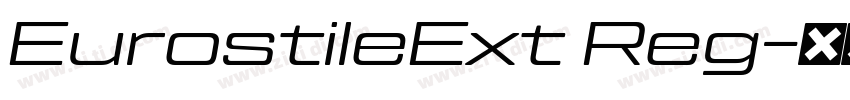 EurostileExt Reg字体转换